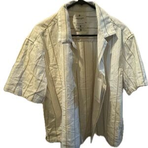 Denim & Flower Men's Light Tan Short Sleeve Jacket